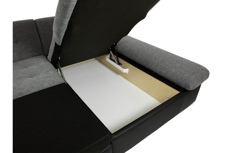 Dewitt 3-sits Bäddsoffa - Svart - Products - Möbler - Soffa - Bäddsoffa - U bäddsoffa