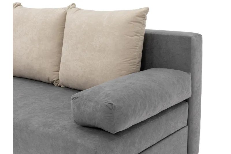 Eifion Bäddsoffa 3-sits - Mörkgrå - Products - Möbler - Soffa - Bäddsoffa - 3 sits bäddsoffa