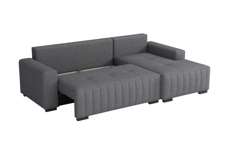 Esher 3-sits Bäddsoffa Höger - Brun - Products - Möbler - Soffa - Bäddsoffa - Bäddsoffa divan