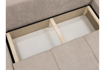 Flo Bäddsoffa Dubbeldivan 4-sits i Plysch - Beige - Products - Möbler - Soffa - Bäddsoffa - U bäddsoffa