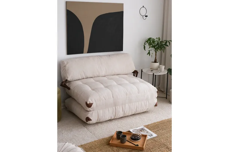 Fold Teddy Bäddsoffa Vit - Vit - Products - Möbler - Soffa - Bäddsoffa - 2 sits bäddsoffa