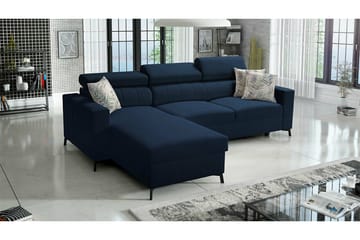 Galbally 3-sits Hörnbäddsoffa Dark blue - Products - Möbler - Soffa - Bäddsoffa - Hörnbäddsoffa