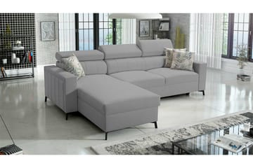 Galbally 3-sits Hörnbäddsoffa Ljusgrå - Products - Möbler - Soffa - Bäddsoffa - Hörnbäddsoffa