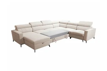 Galbally 5-sits Hörnbäddsoffa Dark brown - Products - Möbler - Soffa - Bäddsoffa - Hörnbäddsoffa