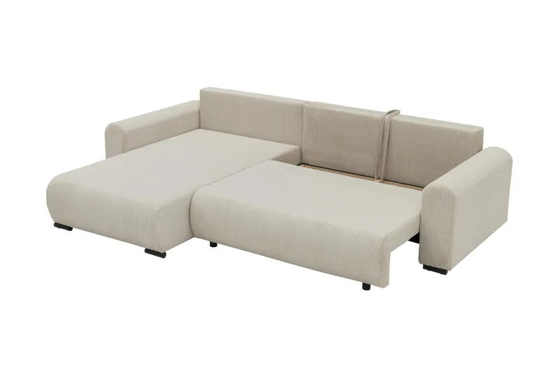 Handda Bäddsoffa med Divan 3-sits i Chenille - Marinblå - Products - Möbler - Soffa - Bäddsoffa - Bäddsoffa divan