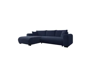 Handda Bäddsoffa med Divan 3-sits i Chenille - Marinblå - Products - Möbler - Soffa - Bäddsoffa - Bäddsoffa divan