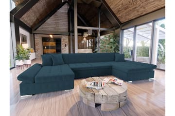 Kintore 4-sits Hörnbäddsoffa Dark blue - Products - Möbler - Soffa - Bäddsoffa - Hörnbäddsoffa