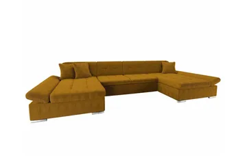 Kintore 4-sits Hörnbäddsoffa Dark yellow - Products - Möbler - Soffa - Bäddsoffa - U bäddsoffa