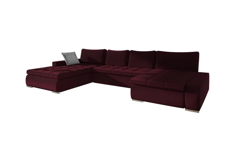 Kintore 4-sits Hörnbäddsoffa Wine red