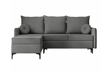 Knocklong 3-sits Hörnbäddsoffa - Grå - Products - Möbler - Soffa - Bäddsoffa - Hörnbäddsoffa