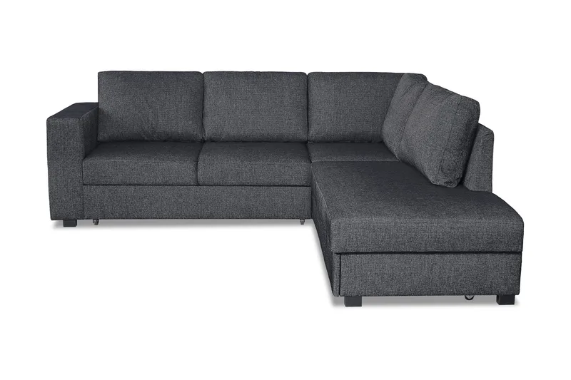 Leo Bäddsoffa 3-sits med Schäslong Höger, Mörkgrå