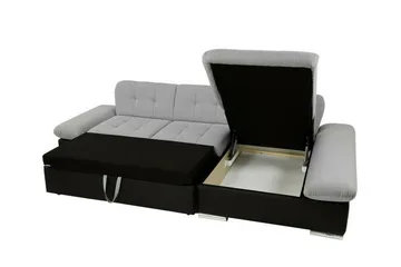 Lomux 3-sits Hörnbäddsoffa Light grey/Dark grey - Products - Möbler - Soffa - Bäddsoffa - Bäddsoffa längsbäddad