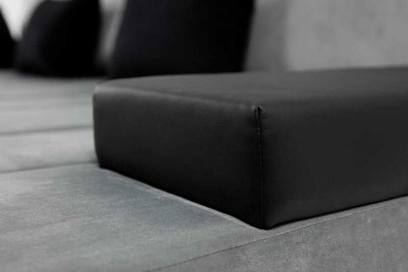 Naoma Divanbäddsoffa 310x175x83 cm - Grå - Products - Möbler - Soffa - Bäddsoffa - Bäddsoffa divan