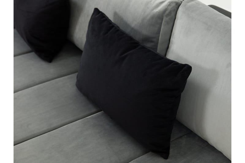 Naoma Divanbäddsoffa 310x175x83 cm - Grå - Products - Möbler - Soffa - Bäddsoffa - Bäddsoffa divan