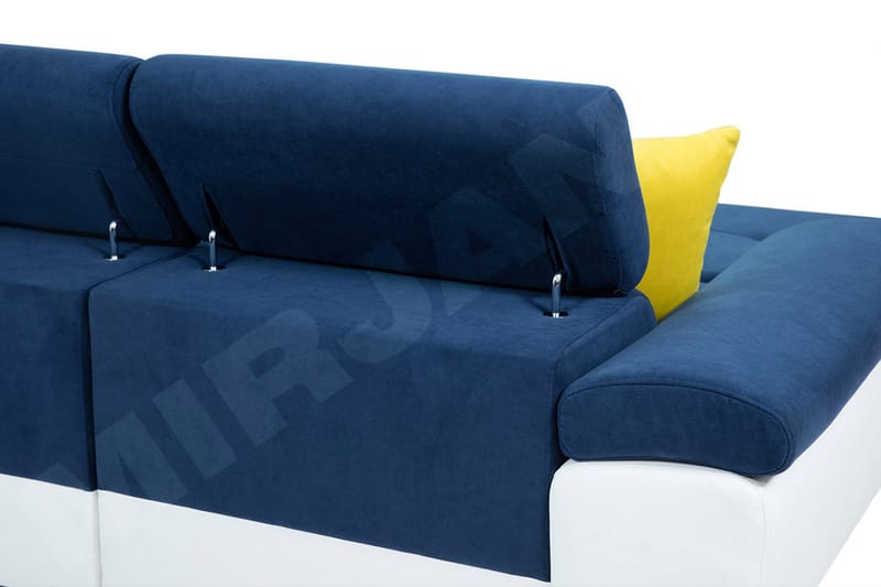 Reginia Bäddsoffa Vänster - Grå/Svart - Products - Möbler - Soffa - Bäddsoffa - Bäddsoffa längsbäddad