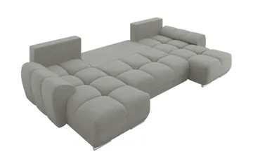 Simerly Bäddsoffa Dubbeldivan 4-sits - Mörkgrå - Products - Möbler - Soffa - Bäddsoffa - U bäddsoffa