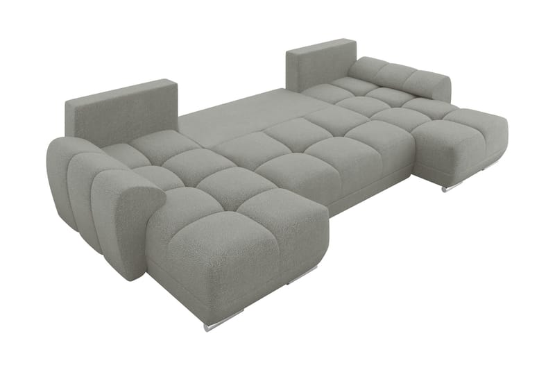 Simerly Bäddsoffa Dubbeldivan 4-sits - Mörkgrå - Products - Möbler - Soffa - Bäddsoffa - U bäddsoffa