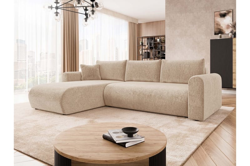 Tacon Bäddsoffa m. Divan 3-sits - Beige - Products - Möbler - Soffa - Bäddsoffa - Bäddsoffa divan