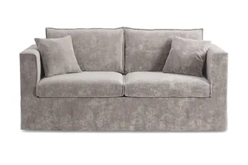 Travstad 3-sits Bäddsoffa med HVILA Bäddmadrass 140x200 cm Polyesterskum Vändbar Sommar & Vintersida och Tvättbar klädsel