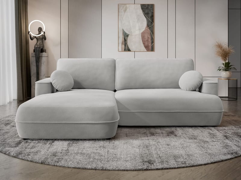 Uppland Bäddsoffa med Divan 3-sits - Grå - Products - Möbler - Soffa - Bäddsoffa - Bäddsoffa divan