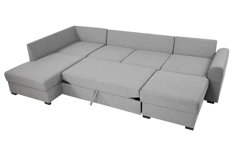 Wilma 5-sits Bäddsoffa - Grå - Products - Möbler - Soffa - Bäddsoffa - Bäddsoffa divan