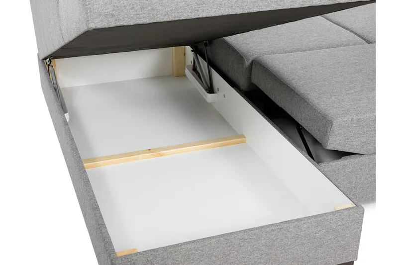 Wilma 5-sits Bäddsoffa - Grå - Products - Möbler - Soffa - Bäddsoffa - Bäddsoffa divan