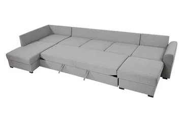 Wilma Hörnsoffa Vänster - Grå/Vit - Products - Möbler - Soffa - Bäddsoffa - Bäddsoffa divan