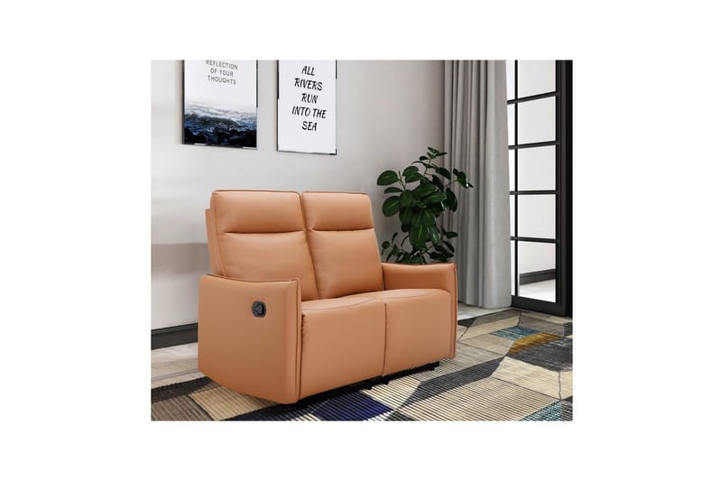 Lugo Reclinersoffa 2-sits - Brun - Products - Möbler - Soffa - Biosoffa & reclinersoffa - 2 sits biosoffa & reclinersoffa