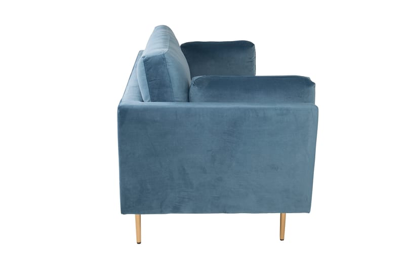 Boom Sammetssoffa 3-sits - Blå - Products - Möbler - Soffa - 3 sits soffa