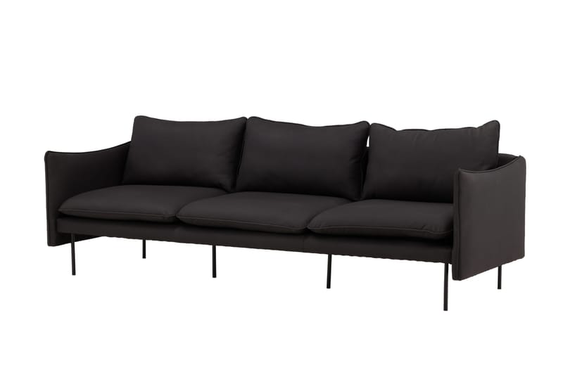 Brunskär Soffa 3-sits Svart - Vind - Products - Möbler - Soffa - 3 sits soffa