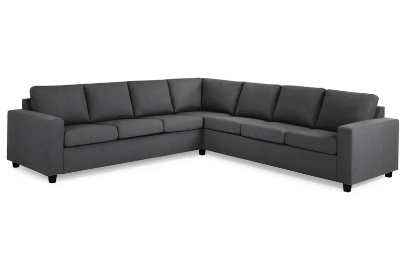 Crazy 6-sits Vändbar L-formad X-Large Hörnsoffa i Tyg - Mörkgrå - Products - Möbler - Soffa - Hörnsoffa