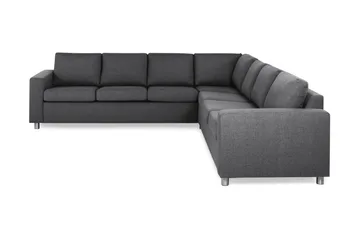 Crazy 6-sits Vändbar L-formad X-Large Hörnsoffa i Tyg - Mörkgrå - Products - Möbler - Soffa - Hörnsoffa