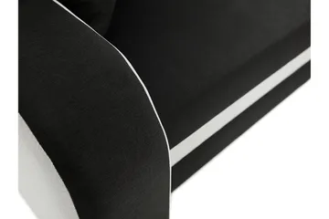 Alvared Soffa med Divan 3-sits - Svart - Products - Möbler - Soffa - Divansoffa & schäslongsoffa - 3 sits soffa med divan