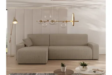 Barile Soffa med Divan 3-sits - Beige - Products - Möbler - Soffa - Divansoffa & schäslongsoffa - 3 sits soffa med divan