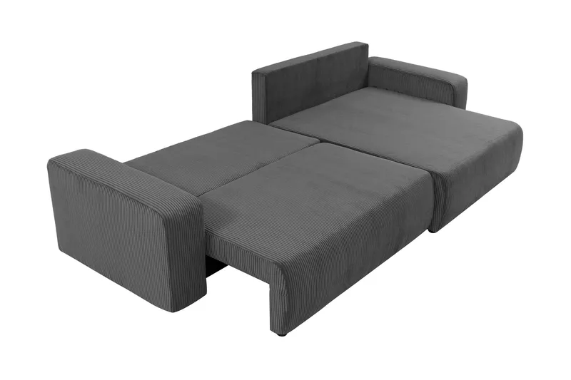 Barile Soffa med Divan 3-sits - Mörkgrå - Products - Möbler - Soffa - Divansoffa & schäslongsoffa - 3 sits soffa med divan