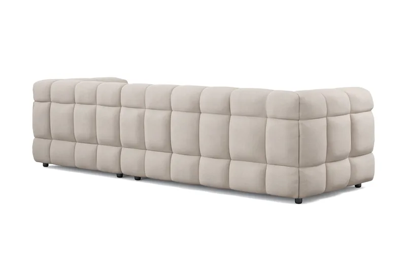 Elise 4-sits Bubblig Soffa med Divan Höger - Beige - Products - Möbler - Soffa - Divansoffa & schäslongsoffa - 4 sits soffa med divan