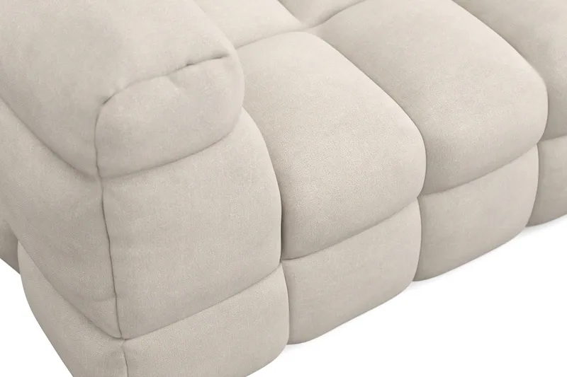 Elise 4-sits Bubblig Soffa med Divan Höger - Beige - Products - Möbler - Soffa - Divansoffa & schäslongsoffa - 4 sits soffa med divan