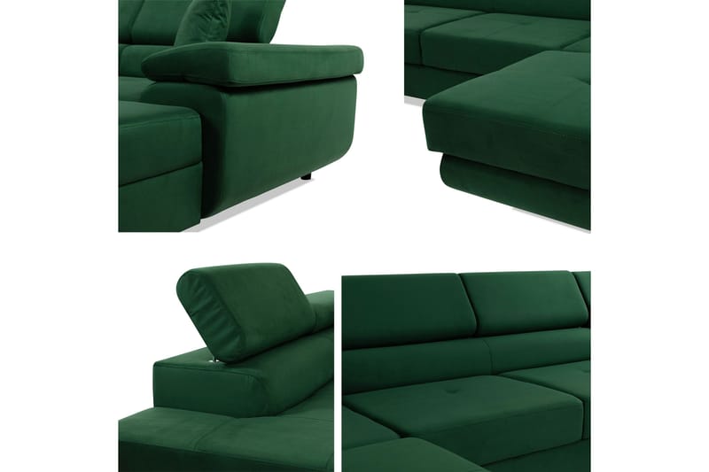 Gabina Soffa med Divan och Schäslong 4-sits - Grå - Products - Möbler - Soffa - Divansoffa & schäslongsoffa - 4 sits soffa med divan