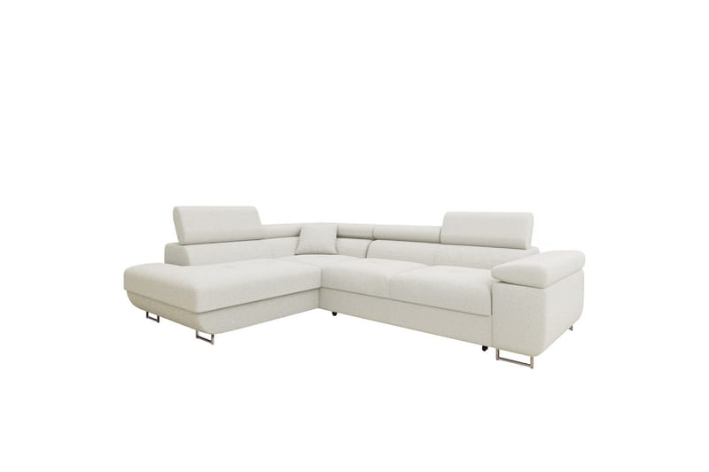 Gabina Soffa med Schäslong 3-sits - Vit - Products - Möbler - Soffa - Divansoffa & schäslongsoffa - 3 sits soffa med divan