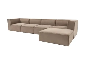 Gregor Soffa med Divan 4-sits - Cappucino - Products - Möbler - Soffa - Divansoffa & schäslongsoffa - 4 sits soffa med divan