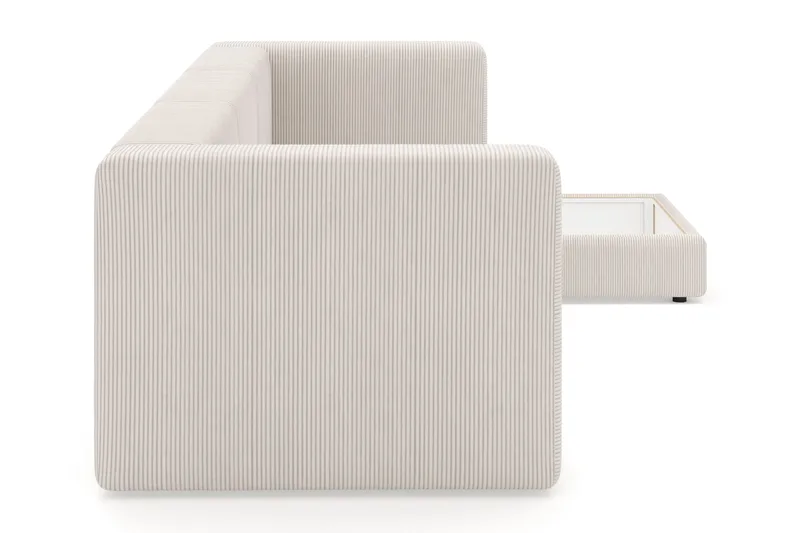 Hagblom 4-sits Divansoffa med Förvaring Vändbar - Beige - Products - Möbler - Soffa - Divansoffa & schäslongsoffa - 4 sits soffa med divan