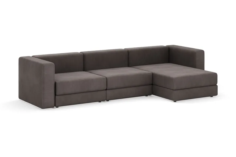 Hagblom 4-sits Divansoffa med Förvaring Vändbar - Mörkgrå - Products - Möbler - Soffa - Divansoffa & schäslongsoffa - 4 sits soffa med divan