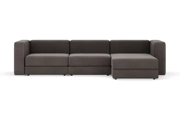 Hagblom 4-sits Divansoffa med Förvaring Vändbar, Taupe