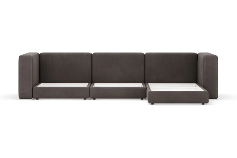 Hagblom 4-sits Divansoffa med Förvaring Vändbar - Taupe - Products - Möbler - Soffa - Divansoffa & schäslongsoffa - 4 sits soffa med divan