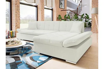 Kintore 3-sits Hörnsoffa White - Products - Möbler - Soffa - Divansoffa & schäslongsoffa - 3 sits soffa med divan