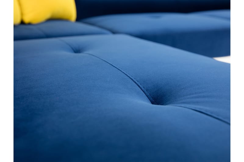 Reginia Soffa med Schäslong 3-sits - Turkos/Ljusgrå - Products - Möbler - Soffa - Divansoffa & schäslongsoffa - 3 sits soffa med divan