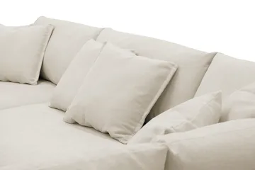 Rossita Lyx 4-sits Extra djup Soffa med Schäslong Höger - Beige Tyg - Products - Möbler - Soffa - Divansoffa & schäslongsoffa - 4 sits soffa med divan