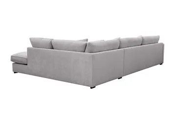 Rossita Lyx 4-sits Extra djup Soffa med Schäslong Höger - Grå Chenille - Products - Möbler - Soffa - Divansoffa & schäslongsoffa - 4 sits soffa med divan