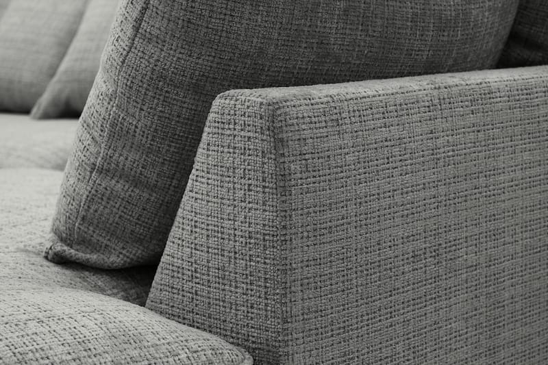 Rossita Lyx 4-sits Extra djup Soffa med Schäslong Höger - Grå Chenille - Products - Möbler - Soffa - Divansoffa & schäslongsoffa - 4 sits soffa med divan
