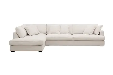 Rossita Lyx 4-sits Extra djup Soffa med Schäslong Vänster - Offwhite Manchester - Products - Möbler - Soffa - Divansoffa & schäslongsoffa - 4 sits soffa med divan